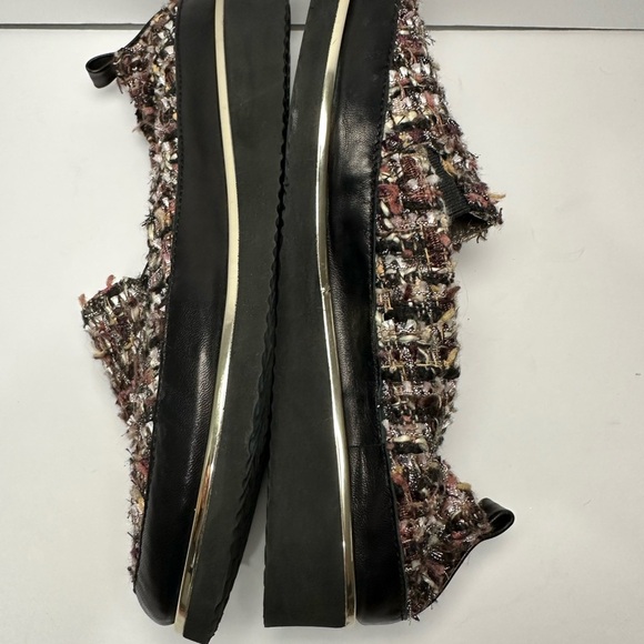 Ron White made Italy Black, Brown, Pink Women’s Tweed Loafers size 5.5 - Picture 4 of 12